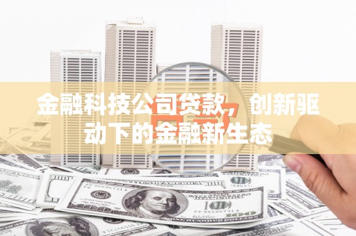 南庄金融科技公司贷款，创新驱动下的金融新生态