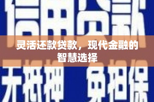 南庄灵活还款贷款，现代金融的智慧选择