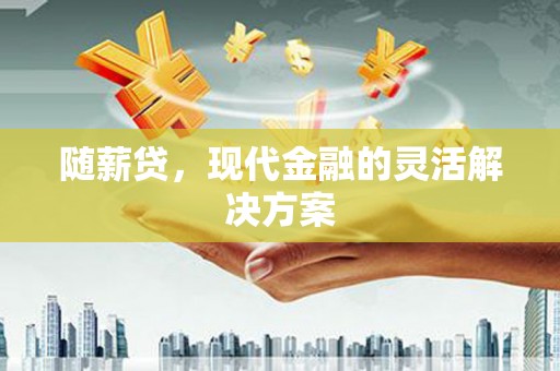 南庄随薪贷，现代金融的灵活解决方案