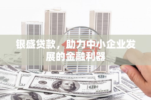 南庄银盛贷款，助力中小企业发展的金融利器