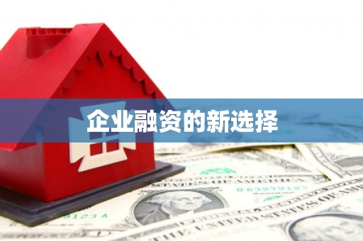 南庄企业融资的新选择