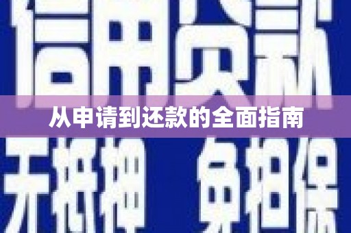 南庄从申请到还款的全面指南