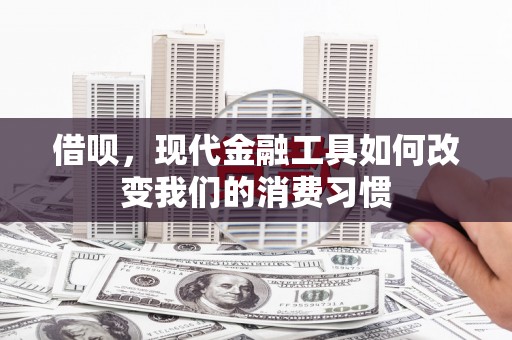 南庄借呗，现代金融工具如何改变我们的消费习惯