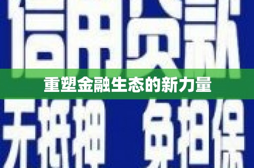 南庄重塑金融生态的新力量