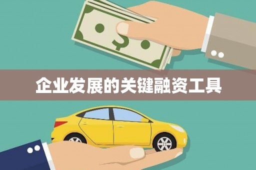 南庄企业发展的关键融资工具