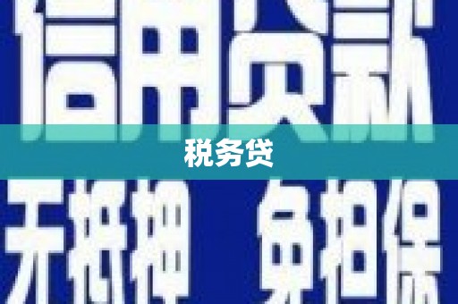 南庄税务贷