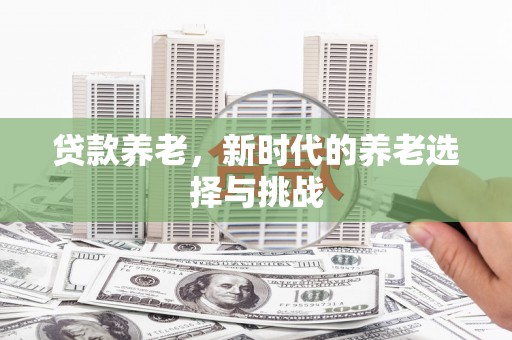 南庄贷款养老，新时代的养老选择与挑战