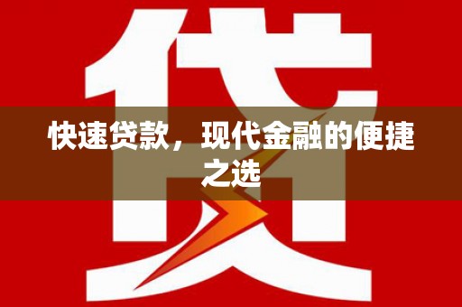 南庄快速贷款，现代金融的便捷之选