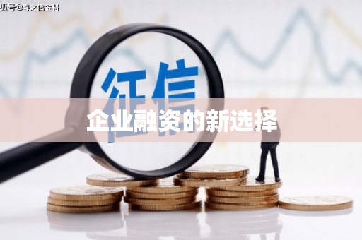 南庄企业融资的新选择