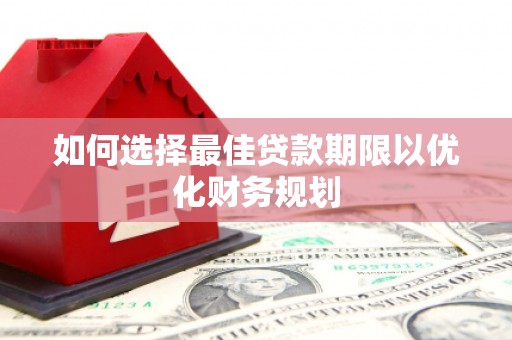 南庄如何选择最佳贷款期限以优化财务规划