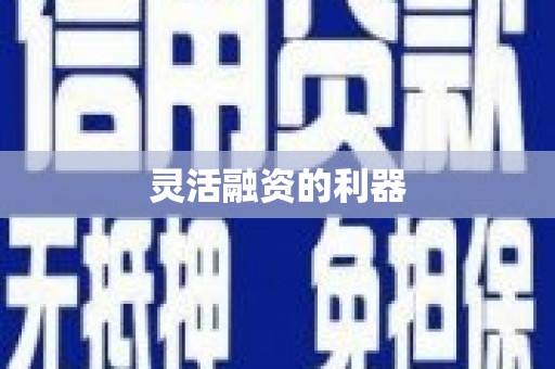 南庄灵活融资的利器